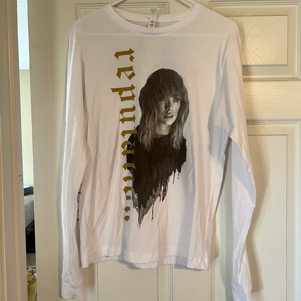 Taylor Swift Reputation White Long-Sleeve shirt